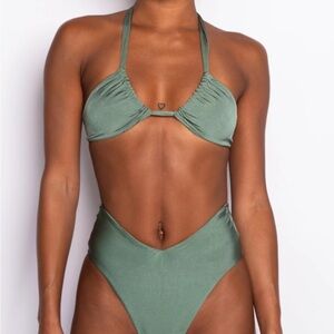 SKATIE Swim set- “Sage” (MD Melly Bottoms, SM Darby top) NWT
